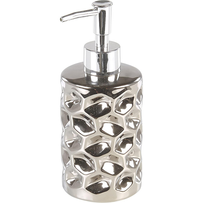 Елегасний аксесуар для ванної кімнати 5 шт. з кераміки срібного кольору Tirua