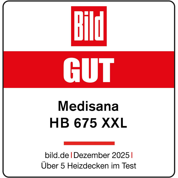 Електрична ковдра Medisana HB 675 Kuschelheizdecke XXL: тепла та затишна, 200x150 см, 4 режими, автовимкнення, сіра/темно-сіра