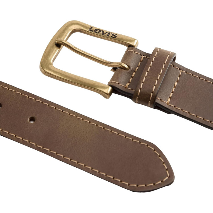 Чоловічий шкіряний ремінь Levi's Loire Brown