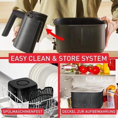 Фритюрниця Tefal Easy Fry Silence 7л з технологією Silent, 10 програм, біла (EY8421E0)