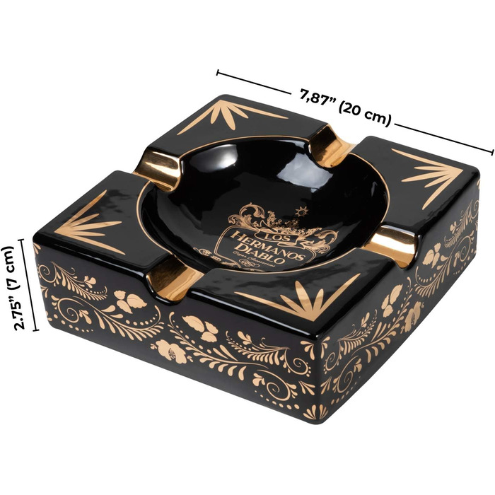 Велика попільничка Cohiba Hermanos Diablo для сигар і сигарет, для патіо, вулиці та приміщень