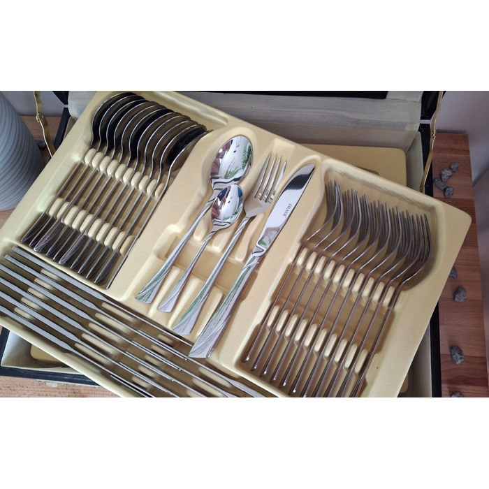 Набір столових приборів Zilner у кейсі, 72 предмети