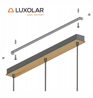 Підвісна люстра Luxolar 497 на 3 цоколі E27