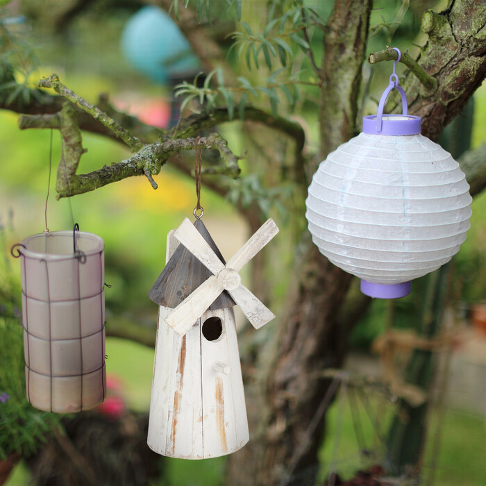 Relaxdays Decorative Birdhouse Windmill