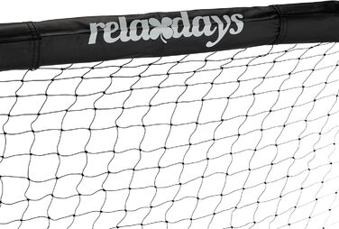 Relaxdays Soccer Goal for Kids & Adults - Garden Training Goal, Steel, 120x180x60 cm, Black