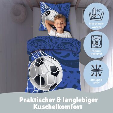 Комплект постільної білизни для дитячого ліжечка Kinderbettwäsche: 2 шт. з тваринами та глобусом. Декоративний комплект включає ковдру 135x200 см та подушку 80x80 см з блискавкою. Підходить для хлопчиків та дівчаток. 100% бавовна, ренфорсе, приємна до шкі