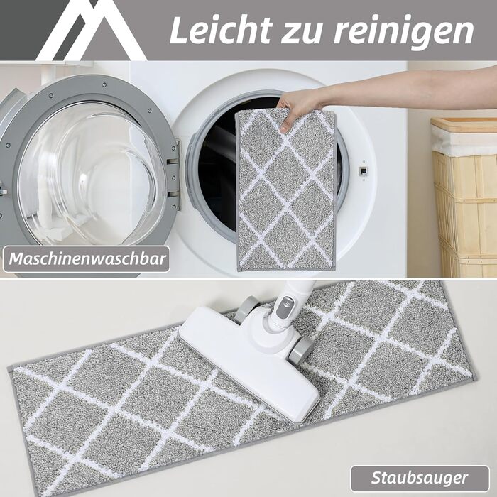 Ковзаючі сходи COSY HOMEER, 15 шт., 70x22 см, антиковзаючі, самоклеючі, машинне прання, 100% поліестер, TPE-підкладка, для дітей, літніх людей та домашніх тварин, сіро-білі