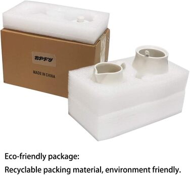 Cream-colored ceramic set for cream and sugar, coffee service, sugar bowl with lid and spoon, cream pitcher, creamer