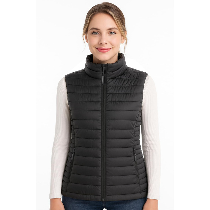 Обогревна жилетка для жінок SZNX з акумулятором – Електрична жилетка з 6 зонами обігріву та 3 рівнями нагріву – Тепла жилетка для зими, активного відпочинку, повсякденного носіння та офісу