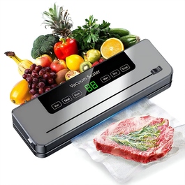 Вакууматор для продуктів: пакувальник з 5 режимами роботи для пакетів XXL