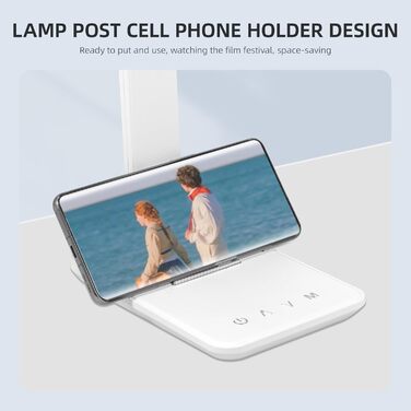 LED лампа настільна Carehabi з USB, 5 кольорів та 5 рівнів яскравості, торкання, для дітей, кімната, офіс