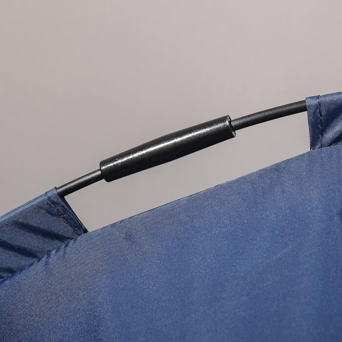 Підвищене собаче ліжко PawHut з балдахіном, для собак, вулиця, дихаючий матеріал, тафта, кемпінг, темно-синій, 61 x 46 x 62 см