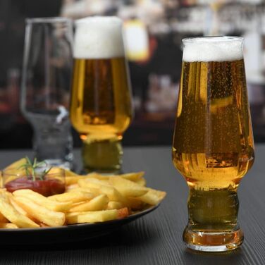 Набір склянок KROSNO Craft Bier Splendour | 6 шт., 400 мл | Для пива, вечірок, посудомийна машина