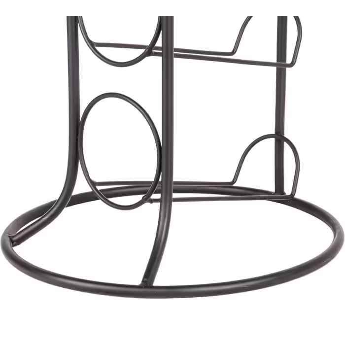 UNUS Wine Rack Metal - Bottle Holder for Wine Bottle, Water Bottle - Black - for 8 Bottles