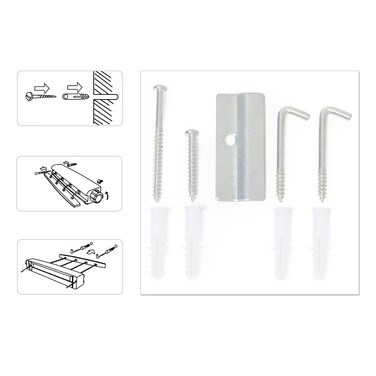 Relaxdays Wall-Mounted Clothes Dryer with Automatic Retraction, White-Grey