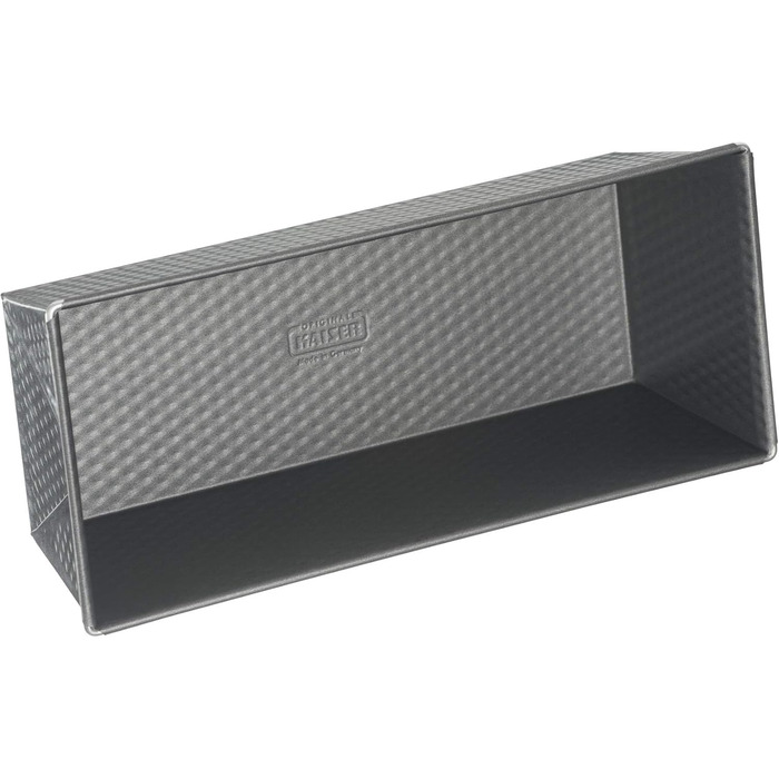 ORIGINAL KAISER Kaiser Inspiration Loaf Pan with Silicone Lid, Rectangular Baking Tin, Non-Stick Coated for Baking and Storage, 32x 15 x 19 cm, Alloy Steel, Grey, 35 x 14 x 9 cm, 5