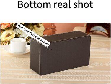 Тримач для серветок зі шкіри, стильний, міцний, для дому, офісу, автомобіля. Тримач для тканинних серветок, прямокутний, ретро-дизайн (1 шт.)