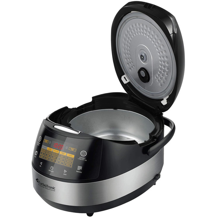 Мультиварка TurboTronic TT-DMC22 | 5л, 15 програм, 860W | Електрична мультиварка-сковорода з функцією приготування на пару та автоматичним підігрівом