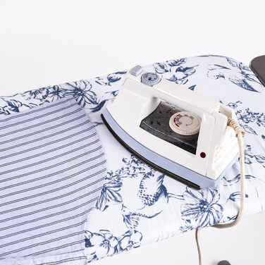 Чохол для прасувальної дошки Umiin, 115 x 35 см, бавовняний верх, 6 мм повстяна підкладка, принт 'Квіти та птахи'