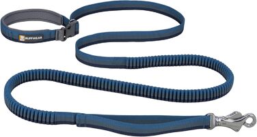 Ruffwear Roamer Bungee Dog Leash for Running, Biking, or Hiking, Can Be Used With or Without Hands, Yellow Snow, 7.3-11ft (Medium, Orion Blue)