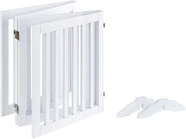 Захисний бар'єр для собак Unipaws: дерев'яне, розкладне, без свердління, 4 елементи, 61 см, 204x61 см