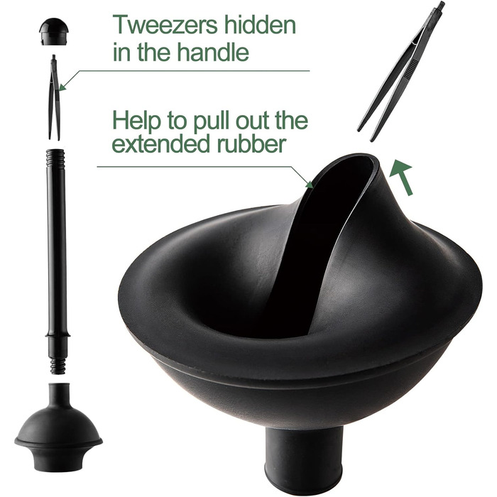 Набір для чищення унітазу 2-в-1 Eyliden з щіткою та підставкою, чорний