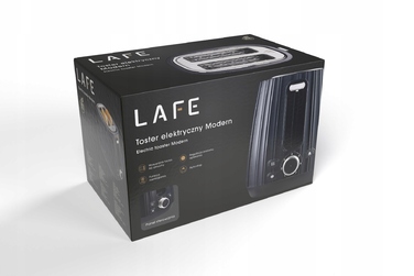 Тостер Lafe Modern, чорний, 1000 Вт