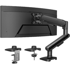 Кронштейн для монітора HUANUO NITROGLIDE™ для екранів 13-40 дюймів, настільний підвіс до 12 кг, регулювання висоти, нахилу та повороту, VESA 75x75/100x100 мм, для геймінгу та офісу