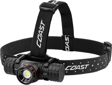 Налобний ліхтар Coast XPH34R 2075 лм, акумуляторний, магнітний, чорний