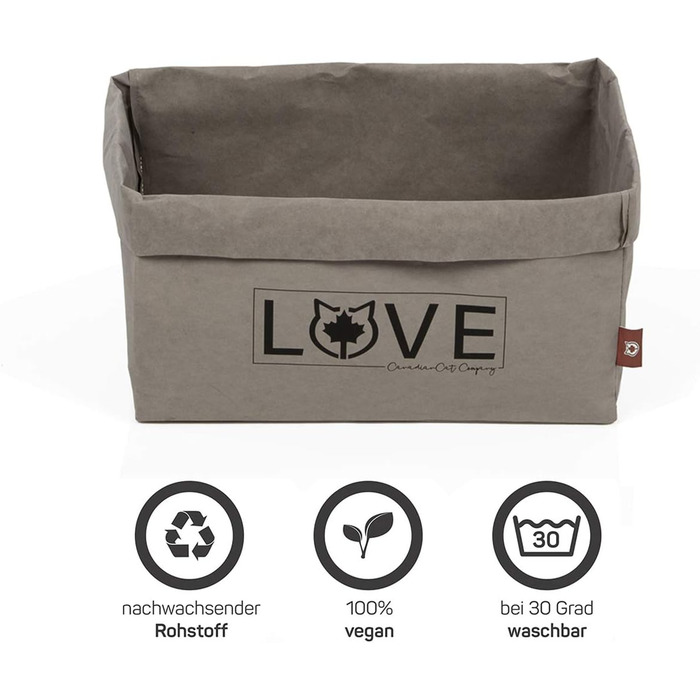 Котяче ліжко CanadianCat Kuschelbett - затишне ліжечко для котів, які люблять картон та папір, 45 x 35 x 35 см