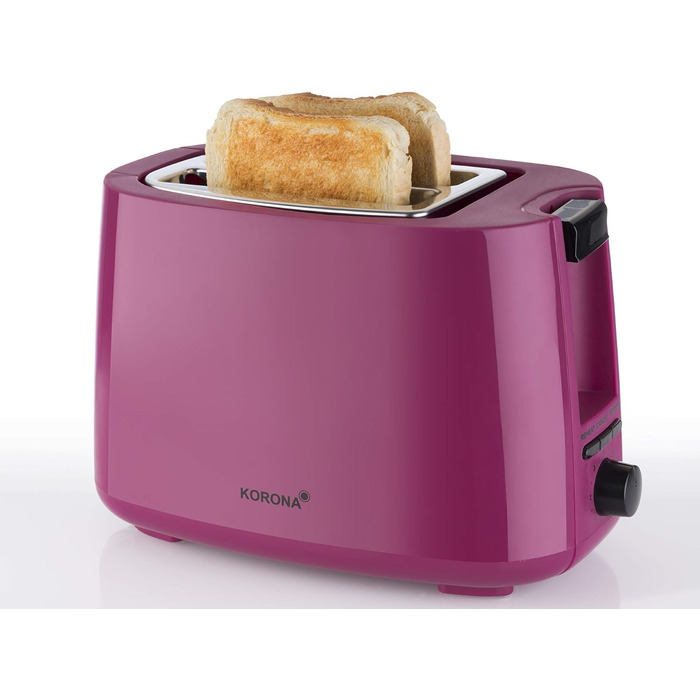 Тостер Korona 21133 зелений - 2 шматочки, 750 Вт з підставою для бургерів, функціями розморожування та підігріву