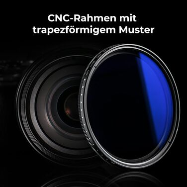 Фільтр ND Variabler K&F Concept Nano-Klear (40.5mm) ND2-ND400, 1-9 ступенів, з 3 серветками для чищення