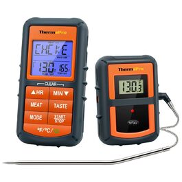 Термометр для гриля ThermoPro TP07 з таймером: BBQ, духовка, коптильня, дальність до 90 метрів