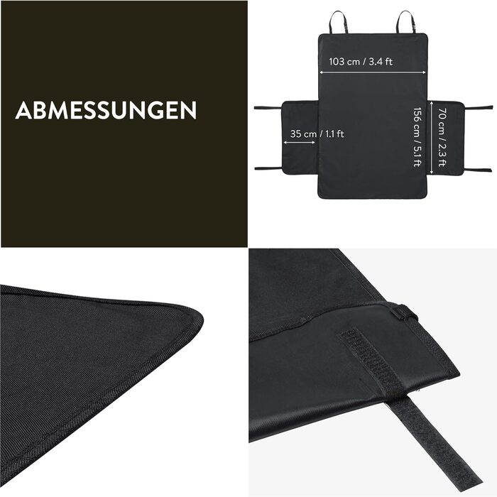 Захисна підкладка для багажника Pretex - килимок для собаки в авто, вологостійкий, 153 x 103 см