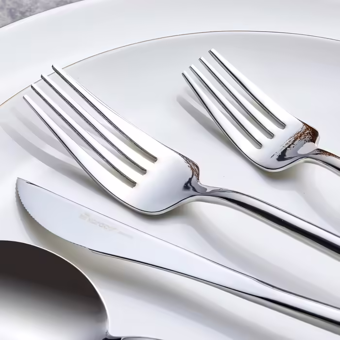 Karaca Jupiter 60-Piece Cutlery Set for 12 People, 18/10 Stainless Steel Cutlery Set, Dishwasher Safe, Perfect for Daily Use, Premium Quality