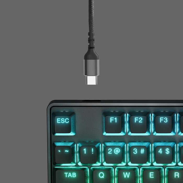 SteelSeries Apex 7 - Механічна ігрова клавіатура з OLED дисплеєм - QWERTZ (оптичні перемикачі, TKL, американська клавіатура)