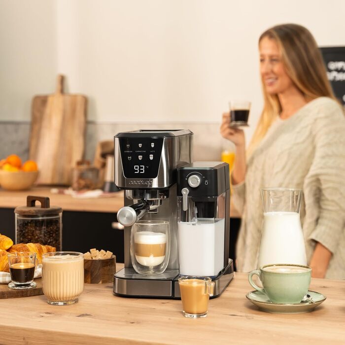 Кавомашина Cecotec Power Espresso 20 Cream: 20 Bar, Thermoblock, для еспресо, капучино, лате, з молочним контейнером 700мл