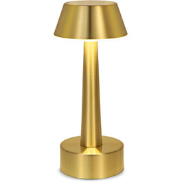 Бездротова лампа OCEST USB, акумуляторна настільна лампа для дому та саду, 3 кольори, сенсорне регулювання яскравості, золота