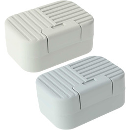 Дві мисочки для мила Dimeho: захисні контейнери для подорожей, блакитний та зелений