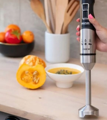 Ручний блендер MPM MBL-34M, 1500 Вт, чорний