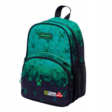 Дитячий похідний рюкзак AstraBag Do Your Best, зелені пікселі, 5 л