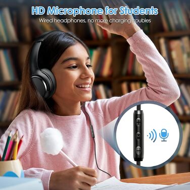 Навушники INFURTURE Over-Ear з USB-C, з активним шумозаглушенням (Noise Cancelling), дротові, чорні