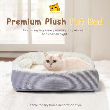 Самогріючі котячі ліжка для дому, 2-в-1, трансформовані ліжка для котів та маленьких собак, миються, складаються, килимок для собак/котів Pubby