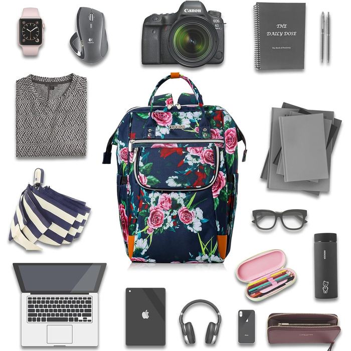 Жіночий рюкзак, шкільний рюкзак для дівчаток-підлітків, 15.6