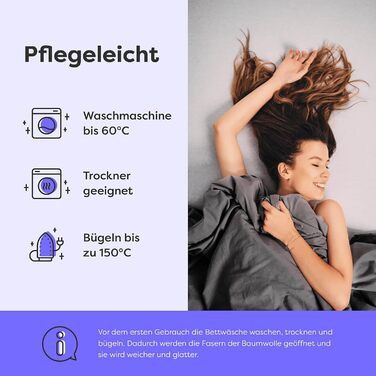 Wolkenfeld Box Spring Bed Fitted Sheet 180x200cm up to 200x220cm - up to 40cm Mattress Height - Premium Cotton Bed Sheet 180x200 | 180x220 | 200x200 for Box Spring and Water Beds - Anthracite