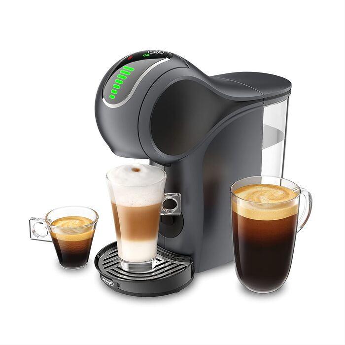 Кавомашина De'Longhi Nescafe Dolce Gusto Genio S Touch EDG426.GY, для капсул, еспресо, капучино, латте, шиферно-сіра