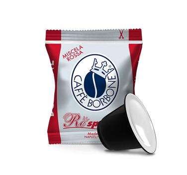 Кавові капсули Caffè Borbone Oro (Червона суміш), сумісні з Nespresso, 50 шт по 0.25 г