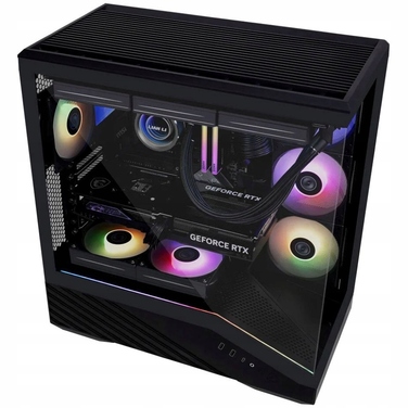 Корпус для комп'ютера Lian Li Vector V100 RGB, 4 ARGB вентилятори 120мм, Чорний