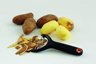 Овочечистка Fiskars Functional Form Y-подібна, 15 см, сталь/пластик, чорна (1016122)