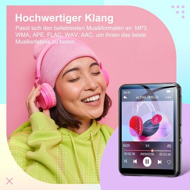 MP3-плеєр Oilsky 128GB Bluetooth 5.4 з екраном 2.4